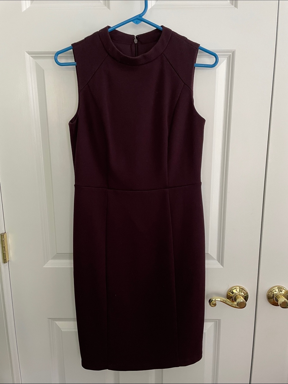 LOFT Sleeveless Plum Midi Dress size 4P
